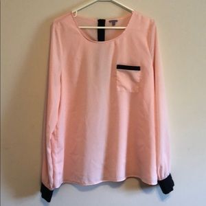 Charlotte Russe Pink and Black XL Blouse!